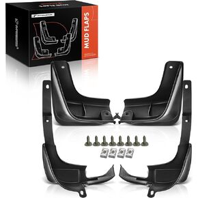 A-Premium Set of 4PCS Mud Flaps Splash Guards Mudguards Mudflaps with Hardware Compatible with Toyota Corolla, 1998 1999 2000 2001 2002, Sedan Only, Front and Rear (Driver & Passenger Sides)