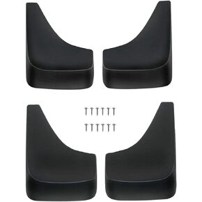 A-Premium Set of 4PCS Mud Flaps Splash Guards Mudguards Mudflaps Compatible with Chevrolet Aveo, Camaro, Cavalier, Classic, Cobalt, Corvette, HHR, Impala, Malibu, Metro, Prizm, S10, Front and Rear