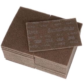 Scotch-Brite Heavy Duty Hand Pad 7440B, 6 in x 9 in, Pack of 40, Hand Sanding Pad - Metal Deburring and Finishing Pad - Coating and Corrosion Removal