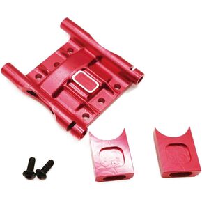 Alloy Center Differential Cover Mount for Arrma 6S Kraton Typhon Talion Notorious Outcast Mojave Infraction Felony, Limitless 1/7 Roller Upgrade Parts (Red)
