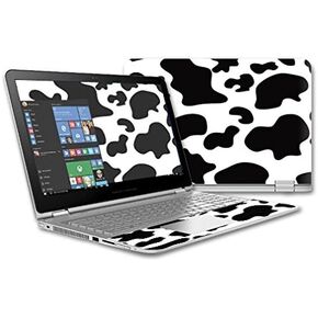 MightySkins Skin Compatible with HP Envy x360 15 (2015) Laptop – Cow Print | Protective, Durable, and Unique Vinyl Decal wrap Cover | Easy to Apply, Remove, and Change Styles | Made in The USA