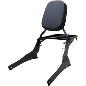 YHMOTO Black Passenger Backrest Sissy Bar with Luggage Rack for Suzuki Volusia VL800 2001-2011 Boulevard C50 2005-2011 Boulevard M50 2005-2008
