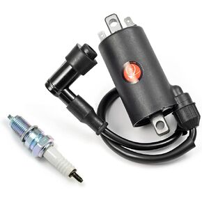 MOTO1988 Ignition Coil & Spark Plug For Kawasaki Bayou 300 KLF300 C/B/A 1986-2004 21121-1049