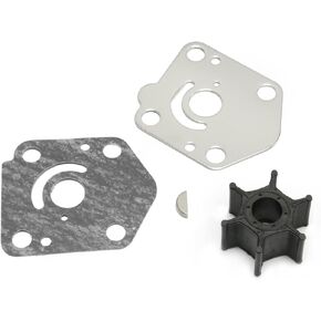 17400-93951 Water Pump Impeller Repair Kit for Suzuki Outboard 9.9 15 HP DF9.9 DF9.9B DF15 DF15A DT9.9 DT15 2,4 Stroke Boat Motor Engine Rebuild Service Parts Replacement 17400-93960 93950
