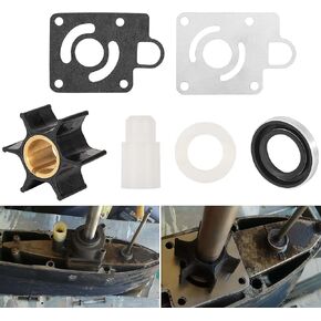 Bonbo 12012 Water Pump Impeller Kit Fit for Chrysler Force 75 85 90 100 105 115 125 140 hp 1979-1989 Replaces for OEM Part Number FK1069