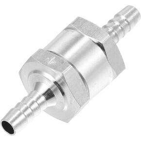 Fuel Line Check Valve/Inner Non Return One Way Check Valve Fuel Petrol Gasoline Diesel for Fuel Systems/Durable Aluminum Alloy 5/8" 16mm OD / 1pcs