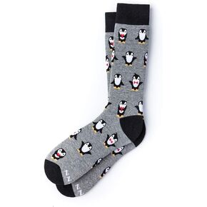 جوارب "Penguins Are Chill" الرجالية الجديدة من القطن الممشط على شكل حيوانات (زوج واحد) in Kuwait