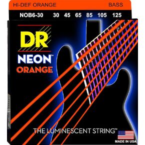 DR Strings HI-DEF NEON Bass Guitar Strings (NOB6-30)