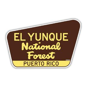 El Yunque National Forest Sticker Decal 3.75" Puerto Rico PR Indoor Or Outdoor Vinyl Made In America
