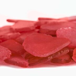 Nautical Crush Trading Holiday Sea Glass | 11oz Christmas Red Tumbled Sea Glass Decor | Bulk Seaglass Pieces for Beach Wedding Decor & Crafts