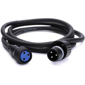 Waterproof LED PAR Light Extension 3-Core Power Cable - for Stage Lighting Power Cord, Lighting Accessories (Power Cable, 10Feet)
