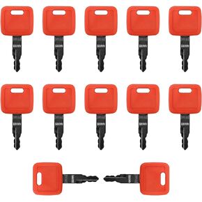 H800 Heavy Equipment Key,Ignition Keys Replacement for John Deere Hitachi Excavator Case Dozer Fiat New Holland AT194969 AT147803 4286465 (12 pcs)