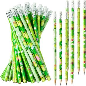 60Pcs Frog Pencils with Eraser - Summer Frog #2 HB Pencils, Back to School Classroom Student Rewards, Back to School Office Supplies, Party Goodie Bag Fillers Stuffers, Birthday Party Favors