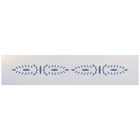 Colonial Border Stencil - Folk Art DIY Art & Craft Reusable Sturdy Flexible Painting Template 10 mil Plastic Mylar Wall Floor Tile Craft Stencils - The Artful Stencil