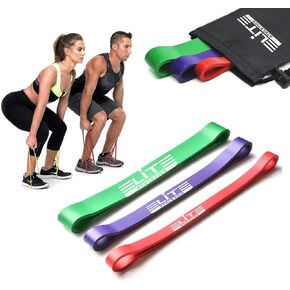 Heavy Thick Resiance Bands Set of 3, Deadlift Band, Glute Activation, Booty Exercise, Hip Band and Dynamic Warm Up Band, Blue, Green, Red