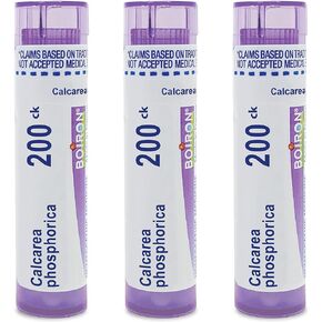 Boiron Calcarea Phosphorica 200Ck Homeopathic Medicine for Growing Bone Pain - Pack of 3 (240 Pellets)