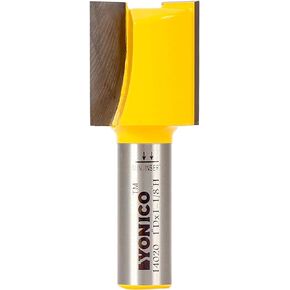 Yonico Straight Router Bits 1-Inch Diameter X 1-1/8-Inch Height 1/2-Inch Shank 14020