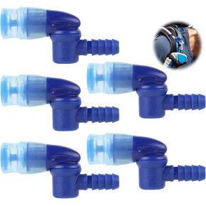5pcs Bite Valve Replacement for Camelbak, Mouthpiece Replacement for Camelbak Hydration Pack Valve Mouth Piece Replacement Parts for Camelbak & Osprey Hydration Bladder (Blue)