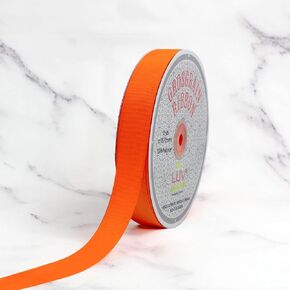 Creative Ideas 7/8-Inch Solid Grosgrain Ribbon, 50-Yard, Orange