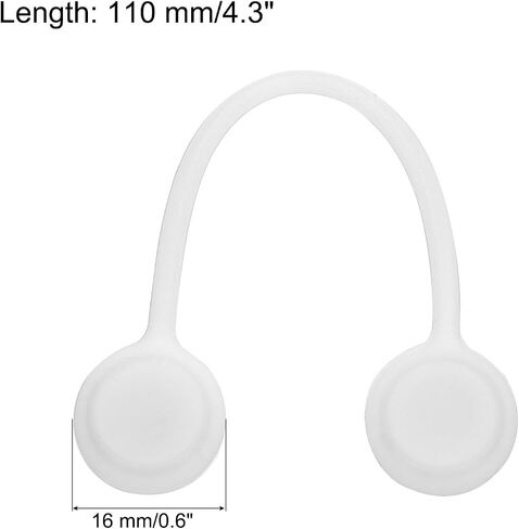 MECCANIXITY Magnetic Cable Clips 4.3 Inch x 0.6 Inch White Magnetic Cord Organizer Cable Ties Reusable Twist Ties for Home, Kitchen, Office, 10 Pcs in Saudi Arabia