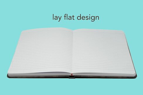 Beatrix & Luca College ruled bound notebook, 160 page lined journal, 5.8 x 8.3 inches, lay flat with bookmark and elastic band (teal pink floral) in Saudi Arabia