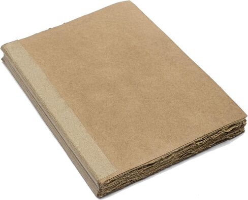 Vintage Paper Refills - 120 Pages of Antique Handmade Deckle Edge Vintage Paper – Refillable Vintage Leather Journal, Book of Shadows Journal, Writing Journal, Sketchbook (8.3" x 5.8" – A5) in Saudi Arabia