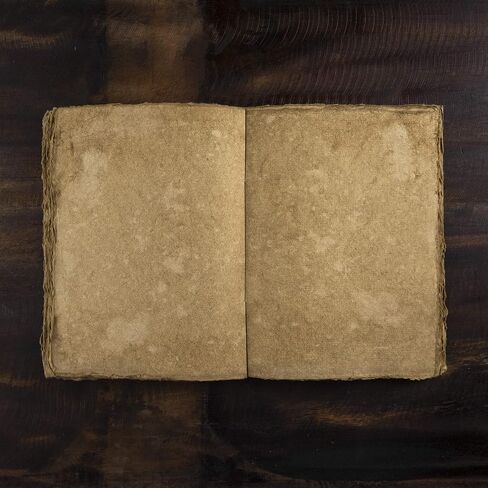 Vintage Paper Refills - 120 Pages of Antique Handmade Deckle Edge Vintage Paper – Refillable Vintage Leather Journal, Book of Shadows Journal, Writing Journal, Sketchbook (8.3" x 5.8" – A5) in Saudi Arabia