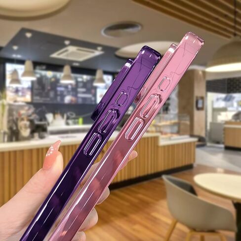 for iPhone 15 Pro Max Case Magnetic,for Women Girl Soft Cute Luxury Butterfly Pattern Plating Glitter Bling Phone Case Compatible with MagSafe Clear Shockproof Back Cover 6.7"-Pink in Saudi Arabia