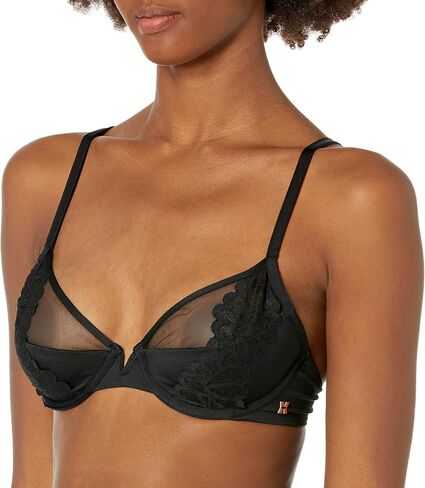 Savage X Fenty Women's Savage Not Sorry Microfiber & Lace Half Cup Bra in Saudi Arabia