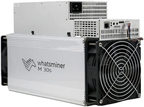 MicroBT Whatsminer M30S، جهاز تعدين 86TH/S Bitcoin ASIC، خوارزمية SHA256 عالية الأداء، استهلاك طاقة فعال 38J/TH، تبريد الهواء، مع مصدر طاقة موثوق به 220 فولت (متجدد) in Kuwait