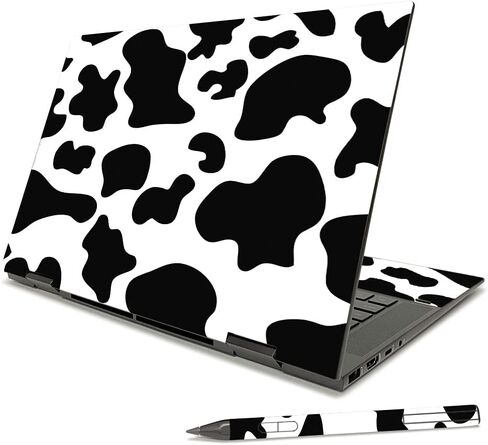 MightySkins Skin Compatible with HP Envy x360 15" (2021) - Cow Print | Protective, Durable, and Unique Vinyl Decal wrap Cover | Easy to Apply, Remove, and Change Styles | Made in The USA in Saudi Arabia