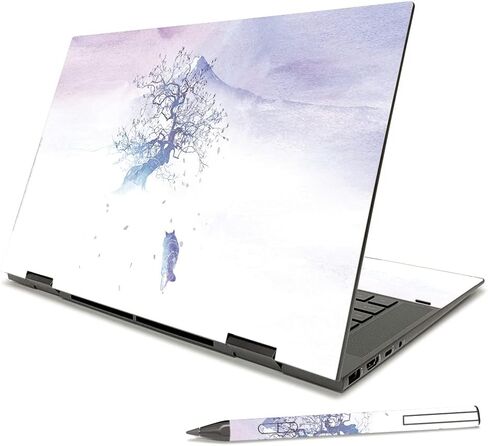MightySkins Skin Compatible with HP Envy x360 15" (2021) - Cow Print | Protective, Durable, and Unique Vinyl Decal wrap Cover | Easy to Apply, Remove, and Change Styles | Made in The USA in Saudi Arabia