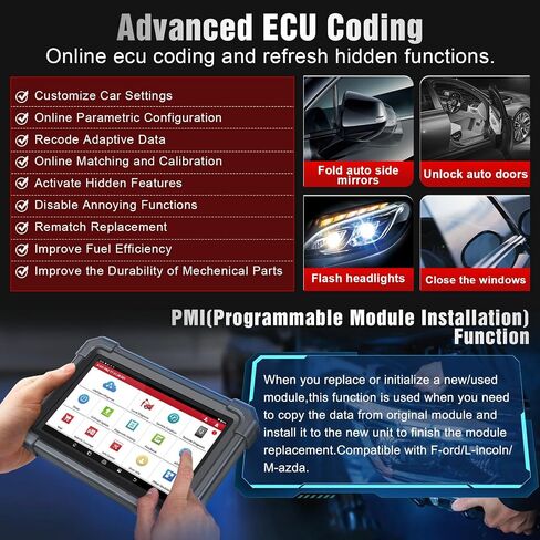 2024 LAUNCH X431 PRO TT Elite OBD2 Scanner, Bidirectional Scan Tool with New DBSCar VII Connector, Full Function, CANFD DoIP, ECU Online Coding, 38+ Reset,K-ey IMMO, FCA AutoAuth,VAG Guide,Free Update in Saudi Arabia