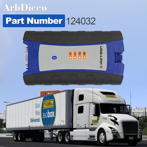 124032 Diagnostic Scanner Tool Compatible with Nexiq USB Link 2, Diesel Universal Truck Excavator Scanner Diagnosis Tool for Nexiq USB Link 2 Heavy Duty Truck in Saudi Arabia
