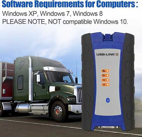 124032 Diagnostic Scanner Tool Compatible with Nexiq USB Link 2, Diesel Universal Truck Excavator Scanner Diagnosis Tool for Nexiq USB Link 2 Heavy Duty Truck in Saudi Arabia