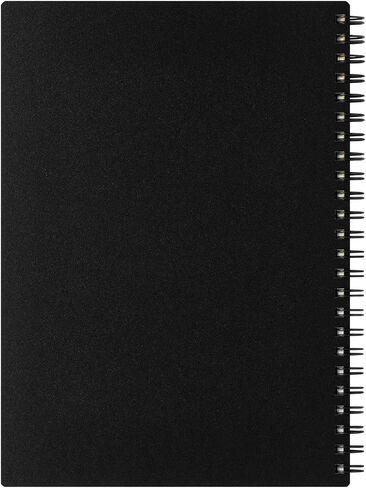 Maruman MNEMOSYNE Notebook 8.27 x 5.83 Inches (A5), 8mm ruled 24-line, 80 Sheets, Black, 1 ea. (N175) in Saudi Arabia