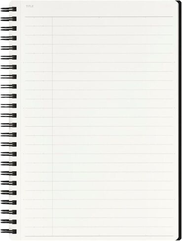 Maruman MNEMOSYNE Notebook 8.27 x 5.83 Inches (A5), 8mm ruled 24-line, 80 Sheets, Black, 1 ea. (N175) in Saudi Arabia