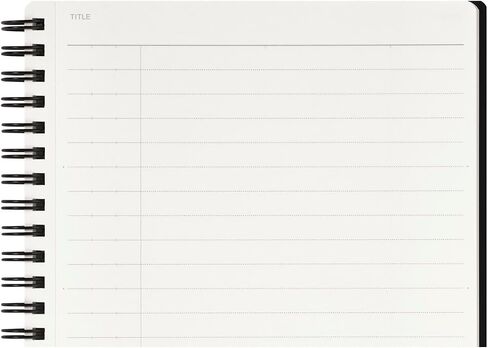 Maruman MNEMOSYNE Notebook 8.27 x 5.83 Inches (A5), 8mm ruled 24-line, 80 Sheets, Black, 1 ea. (N175) in Saudi Arabia