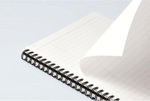 Maruman MNEMOSYNE Notebook 8.27 x 5.83 Inches (A5), 8mm ruled 24-line, 80 Sheets, Black, 1 ea. (N175) in Saudi Arabia