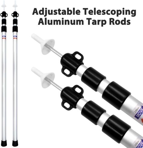 مجموعة GEERTOP مكونة من 2 عمود تصغير قابل للتعديل، أعمدة قماش القنب، قضبان الألومنيوم، أعمدة المظلة المحمولة للتخييم والتنزه وحقيبة الظهر in Kuwait