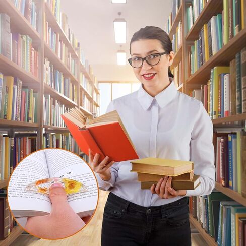 2 قطعة حامل صفحة كتاب الإبهام لمحبي الكتب، حامل صفحة كتاب الزهور المجففة، إشارات مرجعية من الراتنج، حامل صفحة وزن الكتاب in Kuwait