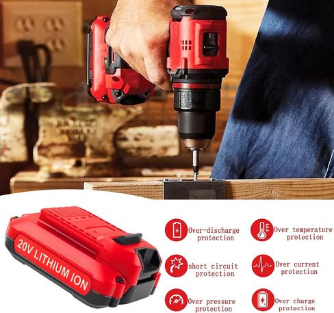 2Pack Replacement for Craftsman 20V Battery 3.5Ah CMCB202-2 V20 Lithium Ion Battery CMCB204 CMCB202 CMCB201, Compatible with V20 Range Power Tools in Saudi Arabia