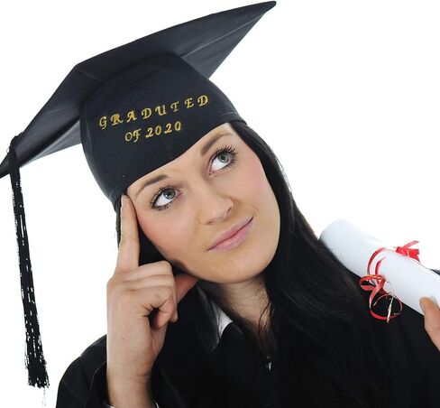 5 Sheets Graduation Cap Stickers Decoration Glitter Alphabet Letter Stickers Self-Adhesive Rhinestone Letter Number Stickers for Grad Cap Craft Decorations (Gold) in Saudi Arabia