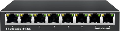 محول إيثرنت 5 منافذ 2.5 جيجا بايت مع وصلة 10 جيجا SFP+، 1000/2500 ميجا بت في الثانية، محول شبكة 2.5 جيجا بايت غير مُدار، التوصيل والتشغيل، سطح المكتب/التركيب على الحائط، تصميم معدني بدون مروحة. in Saudi Arabia