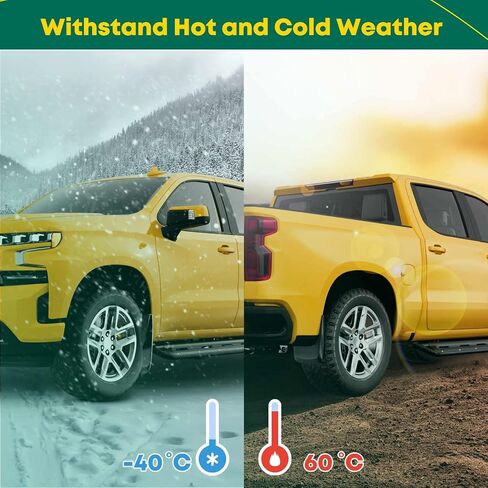 مجموعة YHTAUTO مكونة من 4 قطع من ملحقات واقيات الطين والرذاذ البديلة لسيارة Ford F-150 2015-2020 بيك اب، بدون مشاعل حاجز المصنع، أمامي وخلفي LH RH، أسود in Kuwait