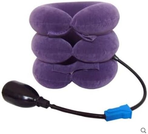 OYSTERBOY Inflatable Adjustable Portable Cervical Neck Traction Stretcher Collar Device for Spine Alignment, Chronic Neck Pain Relief, Herniation of Cervical Disc at Home Office Travel (Blue) in Saudi Arabia