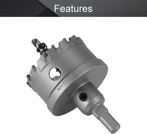 Utoolmart 58mm Carbide Hole Cutter, TCT Hole Saws for 5mm Stainless Steel Metal Sheet in Saudi Arabia