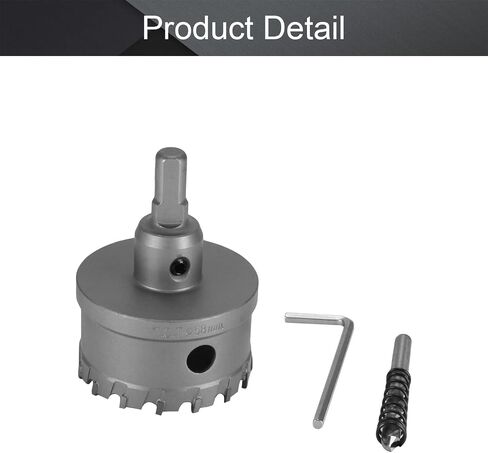 Utoolmart 58mm Carbide Hole Cutter, TCT Hole Saws for 5mm Stainless Steel Metal Sheet in Saudi Arabia