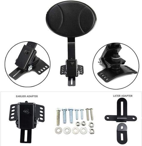 Motorcycle Adjustable Driver Rider Backrest Pad Replacement for 1997-2021 Harley Davidson Touring Models Road King/Street Glide/Road Glide/Electra Glide in Saudi Arabia