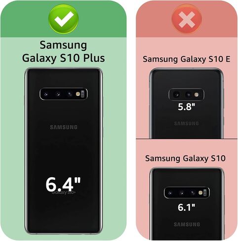 XcaseBar for Samsung Galaxy S10+/S10 Plus Wallet case with Zipper Credit Card Holder【RFID Blocking】, Flip Folio Book PU Leather Phone case Shockproof Cover Women Men for Samsung S10+ case Wine Red in Saudi Arabia